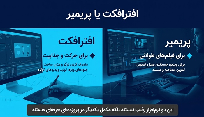 افترافکت بهتر است یا پریمیر